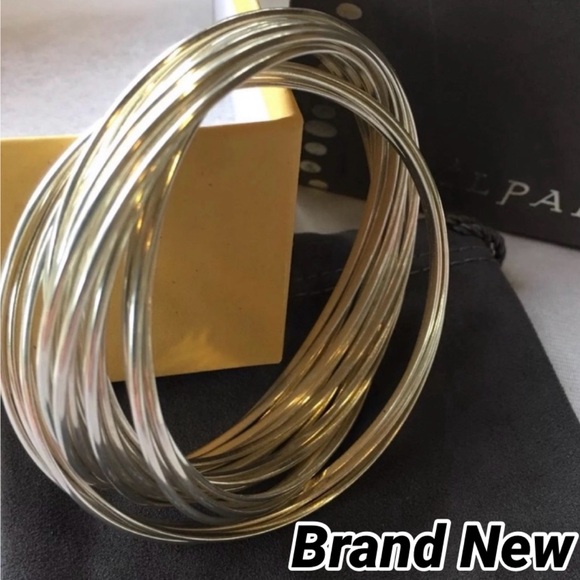 Silpada 21 Bangle Salute Sterling Silver Interlocking Bracelet Set B0640 BNIB - Picture 1 of 16